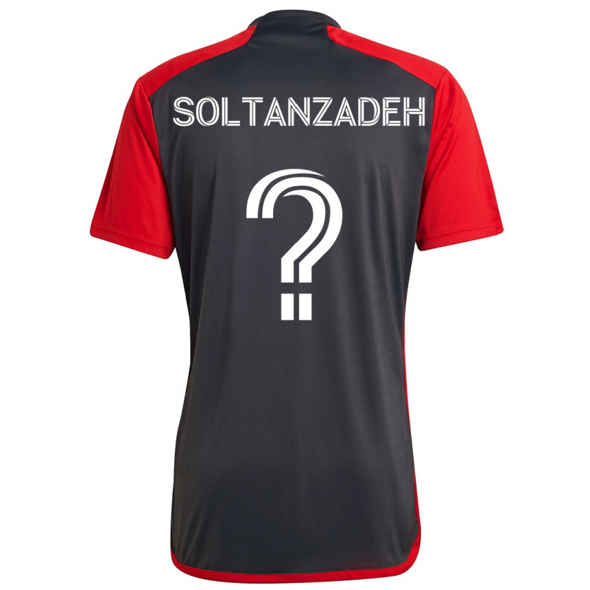 Enfant Football Maillot Shayan Soltanzadeh #0 Rouge Gris Tenues Domicile 2024/25