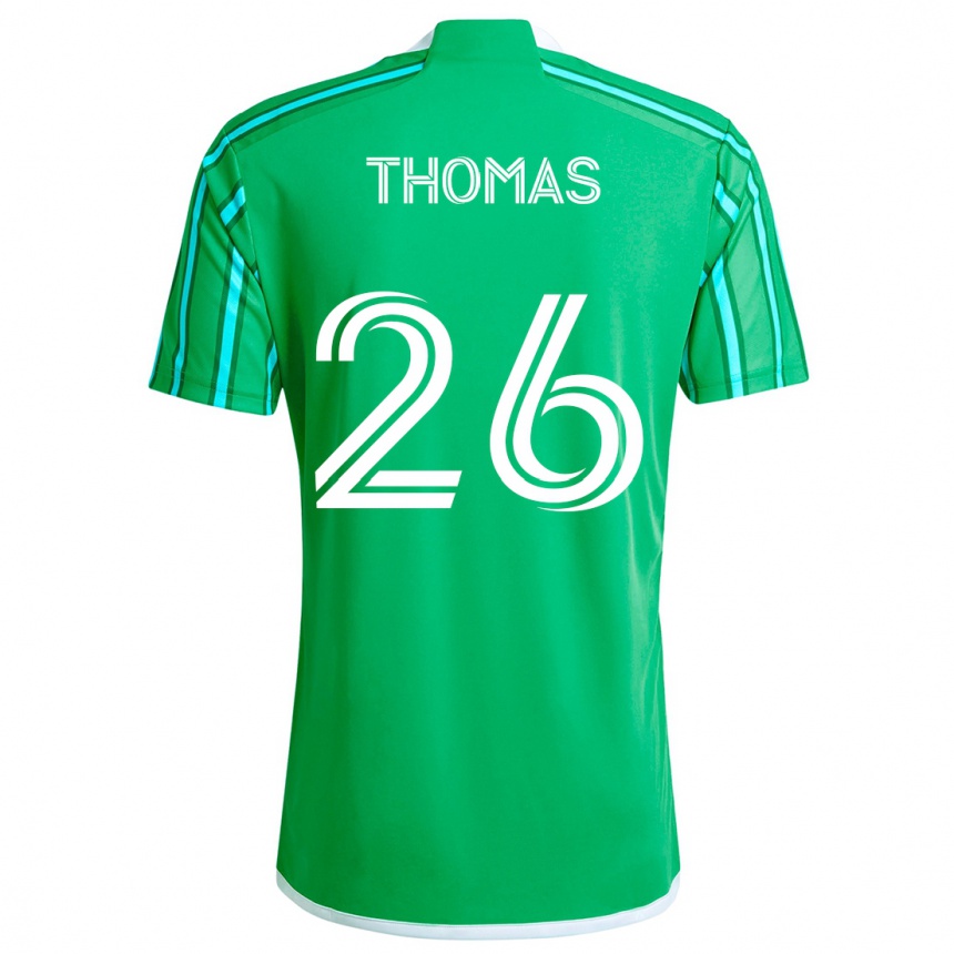 Enfant Football Maillot Andrew Thomas #26 Vert Blanc Tenues Domicile 2024/25