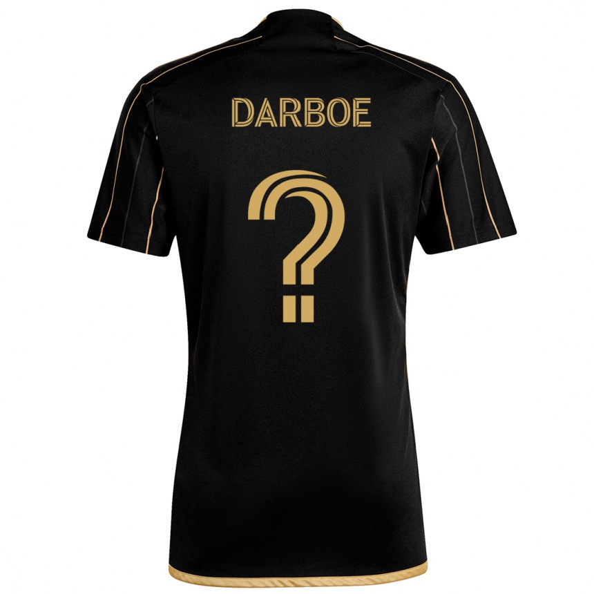 Enfant Football Maillot Bajung Darboe #0 Or Noir Tenues Domicile 2024/25