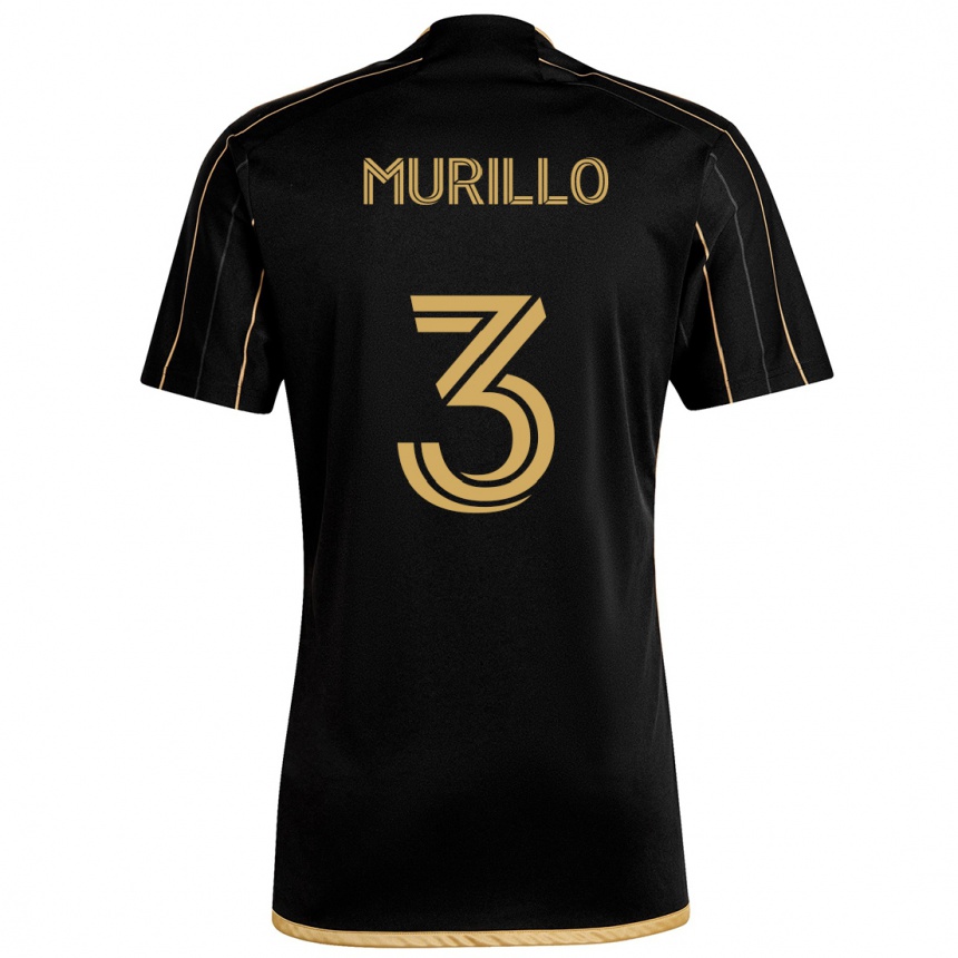 Enfant Football Maillot Jesús Murillo #3 Or Noir Tenues Domicile 2024/25