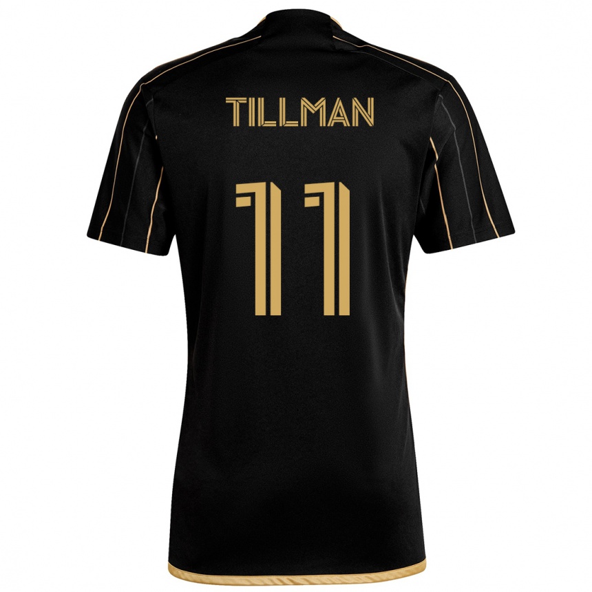 Enfant Football Maillot Timothy Tillman #11 Or Noir Tenues Domicile 2024/25