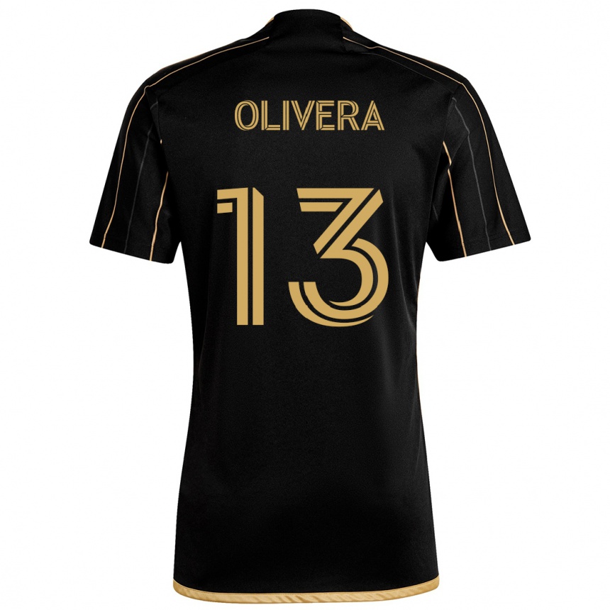 Enfant Football Maillot Cristian Olivera #13 Or Noir Tenues Domicile 2024/25