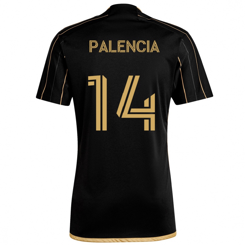 Enfant Football Maillot Sergi Palencia #14 Or Noir Tenues Domicile 2024/25