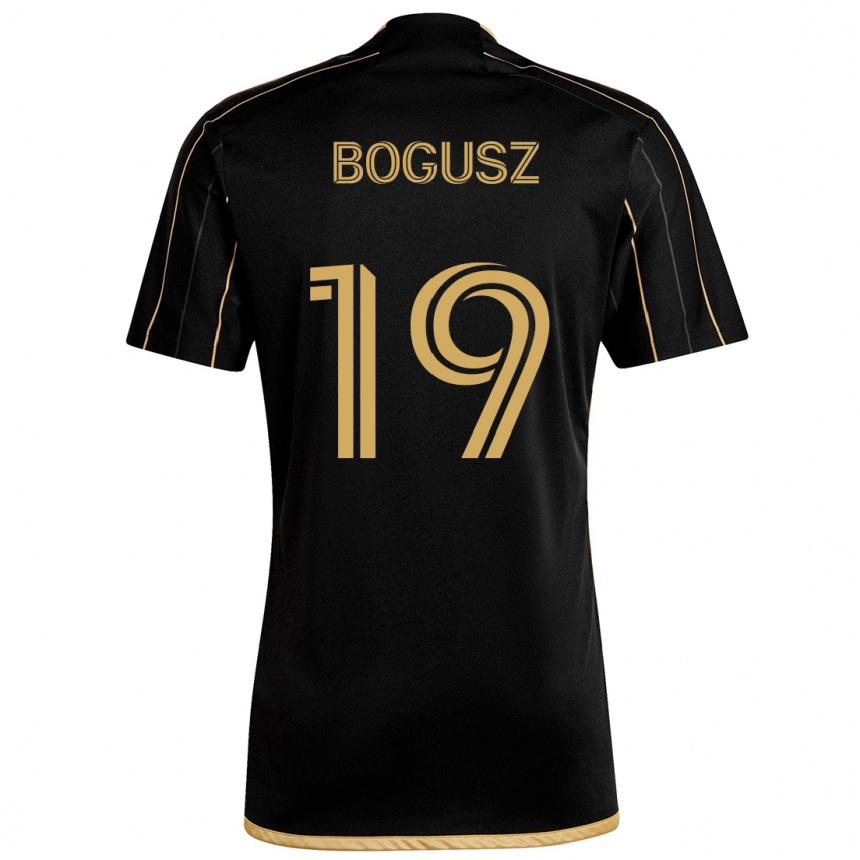 Enfant Football Maillot Mateusz Bogusz #19 Or Noir Tenues Domicile 2024/25