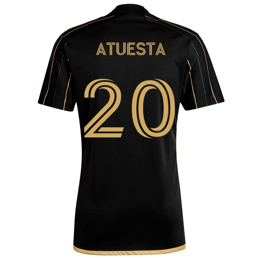 Enfant Football Maillot Eduard Atuesta #20 Or Noir Tenues Domicile 2024/25