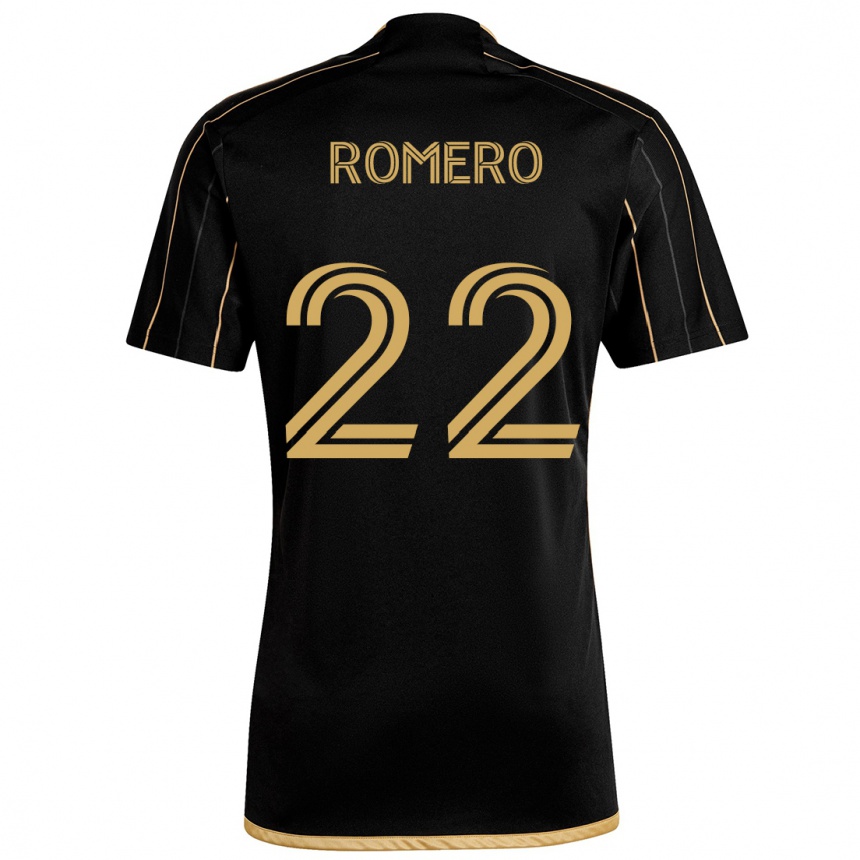 Enfant Football Maillot Abraham Romero #22 Or Noir Tenues Domicile 2024/25