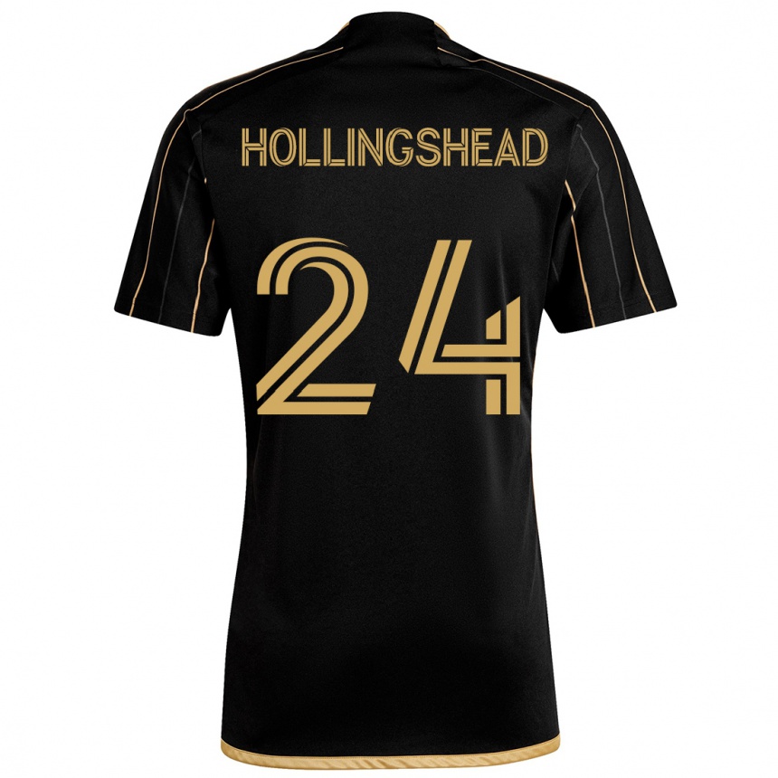 Enfant Football Maillot Ryan Hollingshead #24 Or Noir Tenues Domicile 2024/25