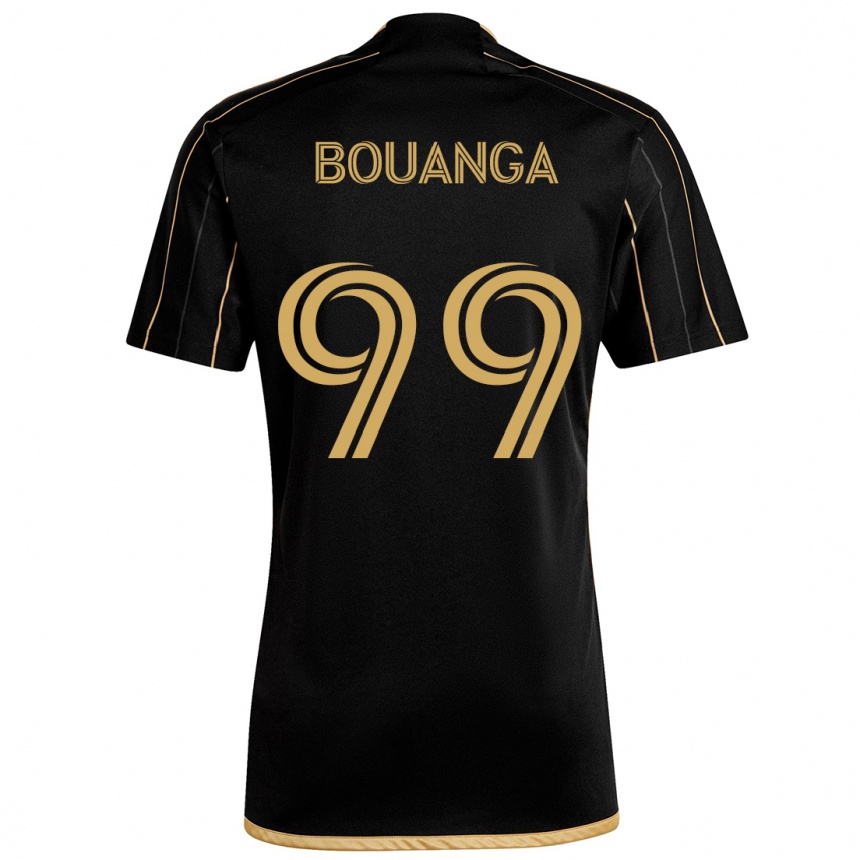 Enfant Football Maillot Denis Bouanga #99 Or Noir Tenues Domicile 2024/25