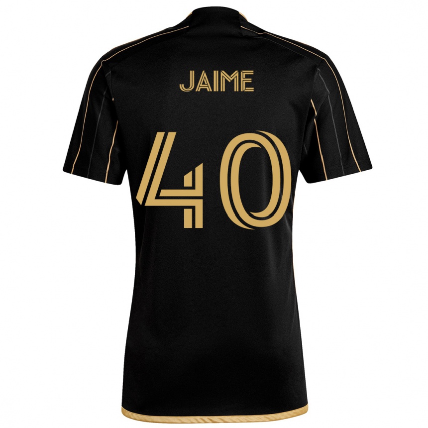 Enfant Football Maillot Christopher Jaime #40 Or Noir Tenues Domicile 2024/25