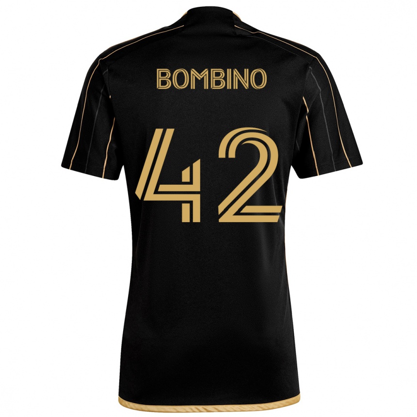 Enfant Football Maillot Luca Bombino #42 Or Noir Tenues Domicile 2024/25