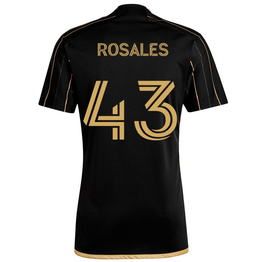 Enfant Football Maillot Diego Rosales #43 Or Noir Tenues Domicile 2024/25