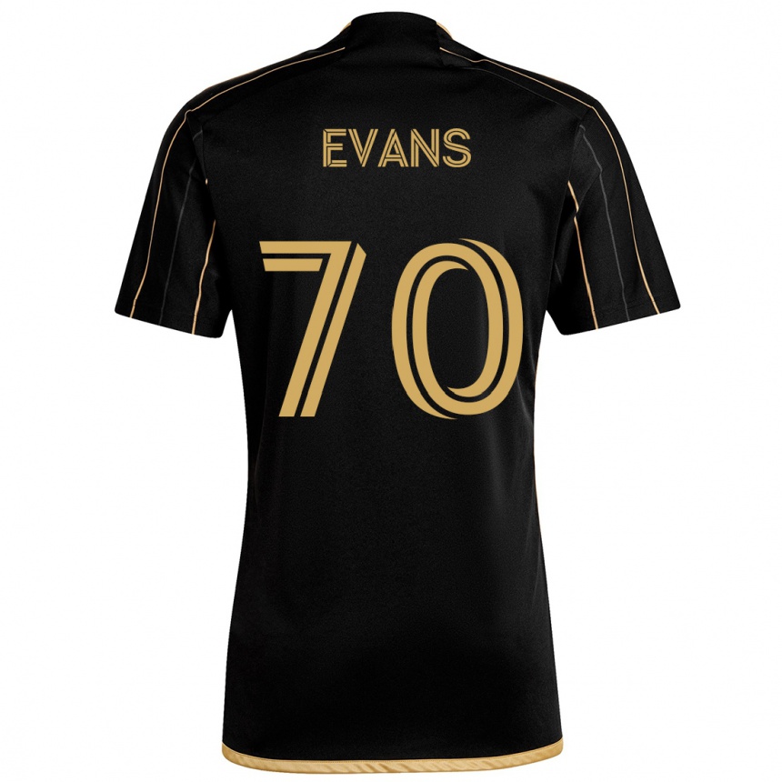 Enfant Football Maillot Matthew Evans #70 Or Noir Tenues Domicile 2024/25