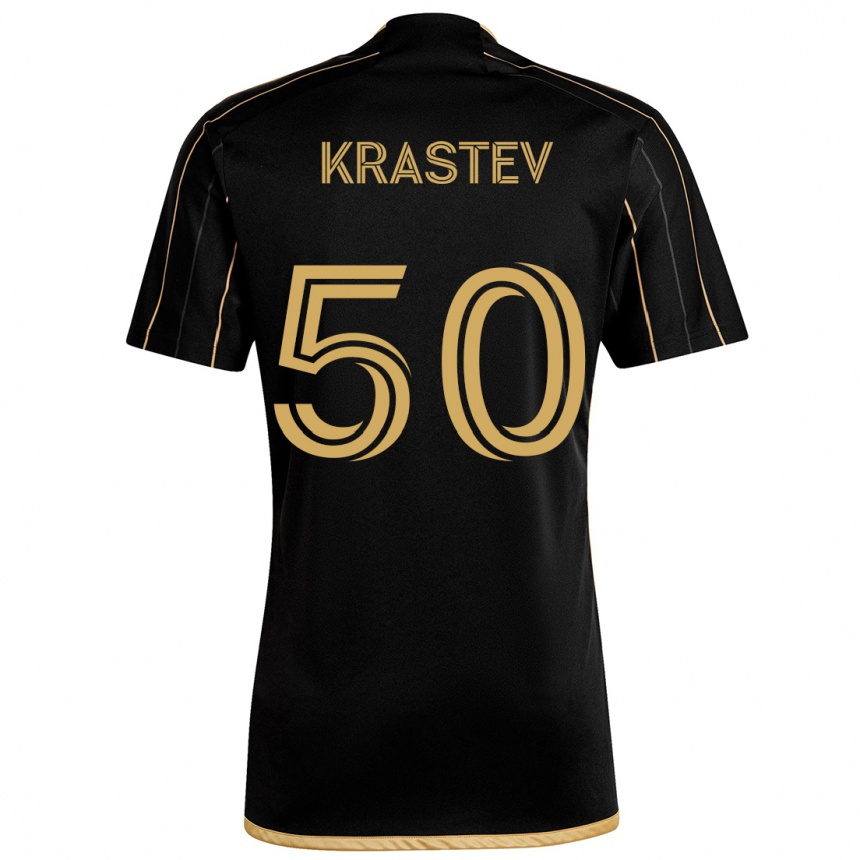 Enfant Football Maillot Filip Krastev #50 Or Noir Tenues Domicile 2024/25