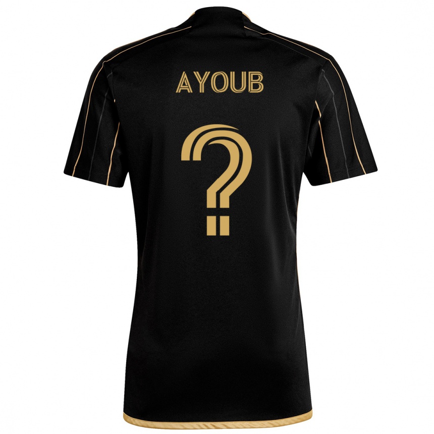 Enfant Football Maillot Ryan Ayoub #0 Or Noir Tenues Domicile 2024/25