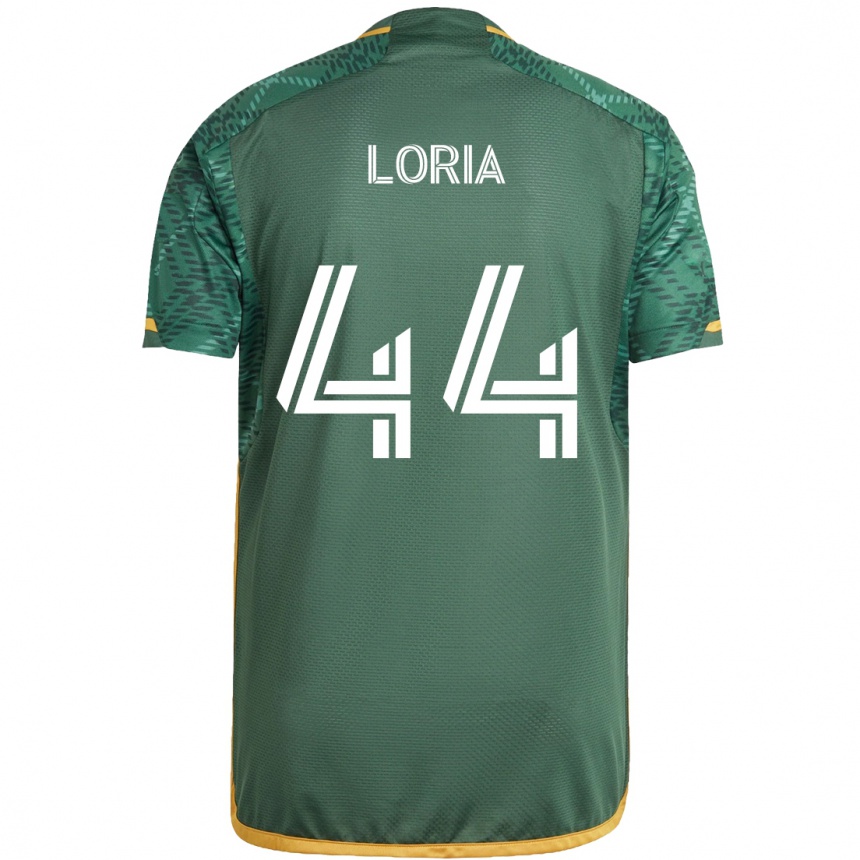 Enfant Football Maillot Marvin Loría #44 Vert Orange Tenues Domicile 2024/25