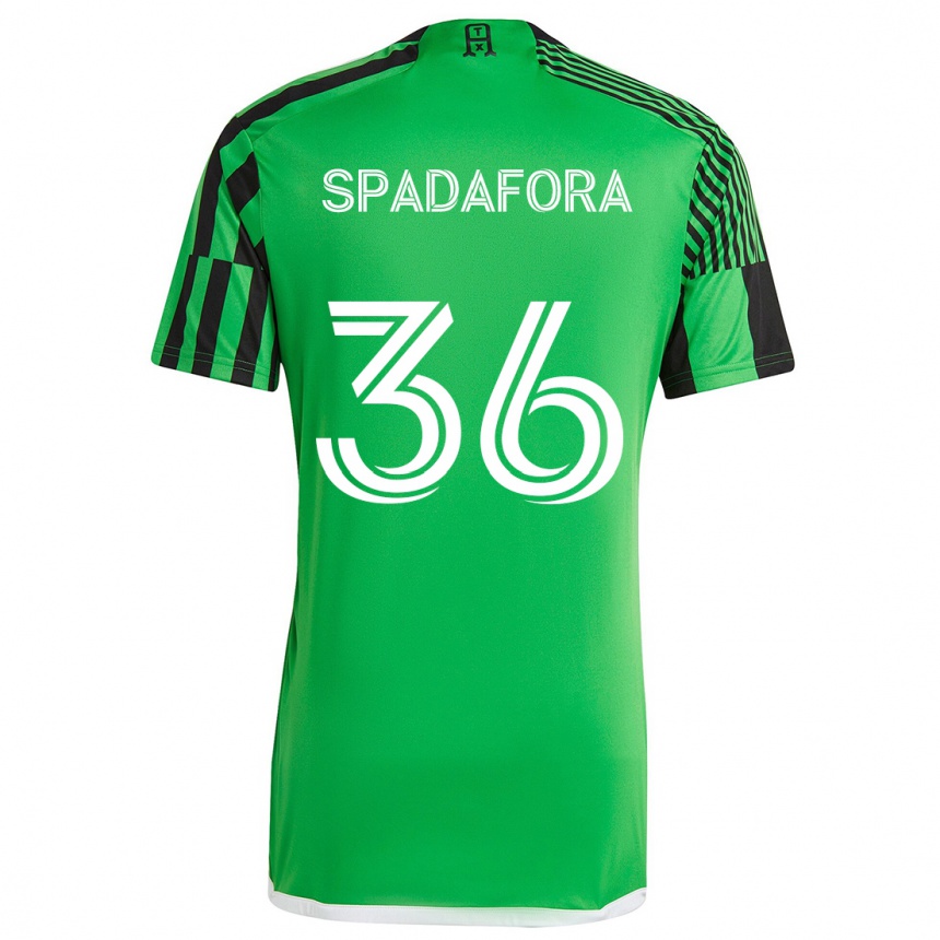 Enfant Football Maillot Luke Spadafora #36 Vert Noir Tenues Domicile 2024/25