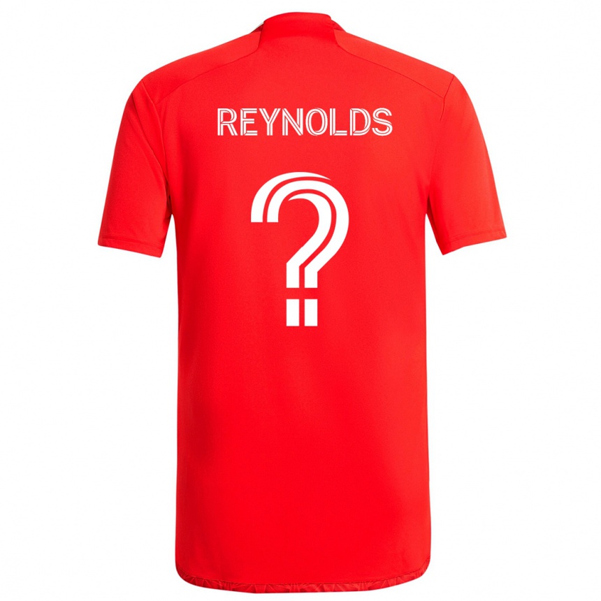 Enfant Football Maillot Justin Reynolds #0 Rouge Blanc Tenues Domicile 2024/25