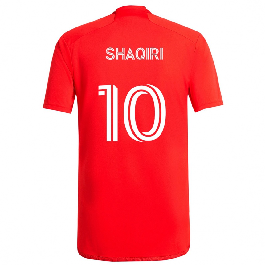 Enfant Football Maillot Xherdan Shaqiri #10 Rouge Blanc Tenues Domicile 2024/25