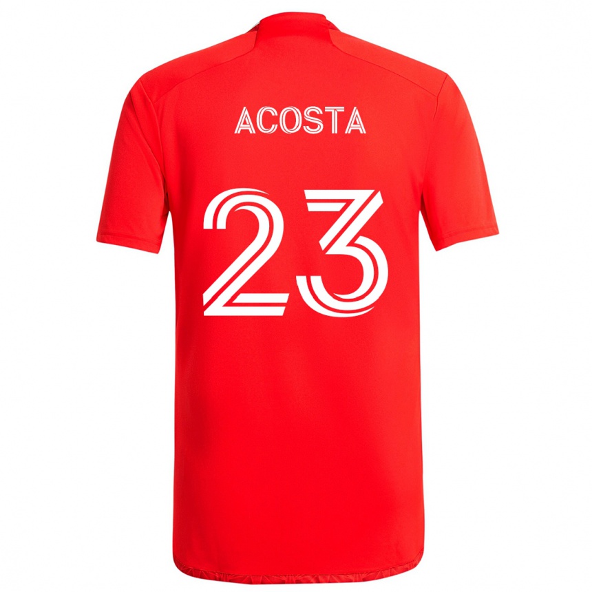 Enfant Football Maillot Kellyn Acosta #23 Rouge Blanc Tenues Domicile 2024/25