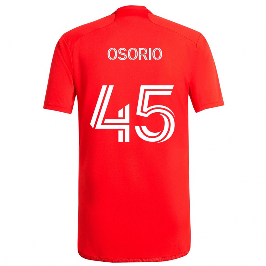 Enfant Football Maillot Harold Osorio #45 Rouge Blanc Tenues Domicile 2024/25