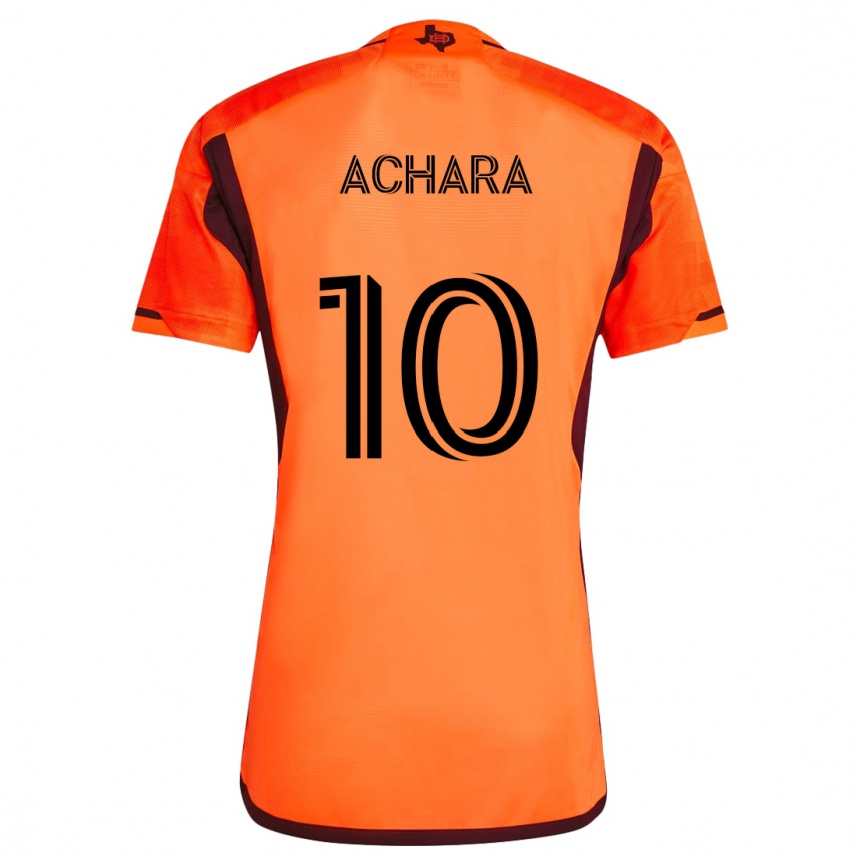 Enfant Football Maillot Ifunanyachi Achara #10 Orange Noir Tenues Domicile 2024/25