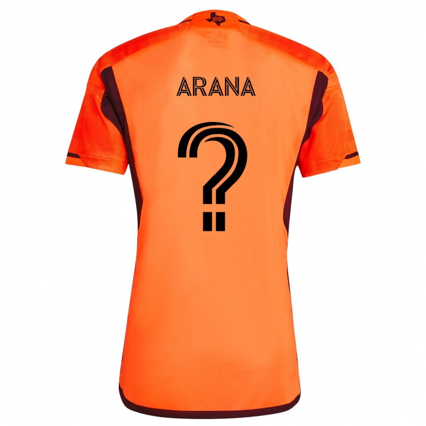 Enfant Football Maillot Matthew Arana #0 Orange Noir Tenues Domicile 2024/25