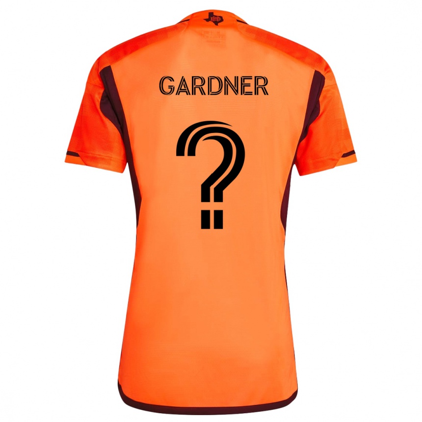 Enfant Football Maillot Myles Gardner #0 Orange Noir Tenues Domicile 2024/25