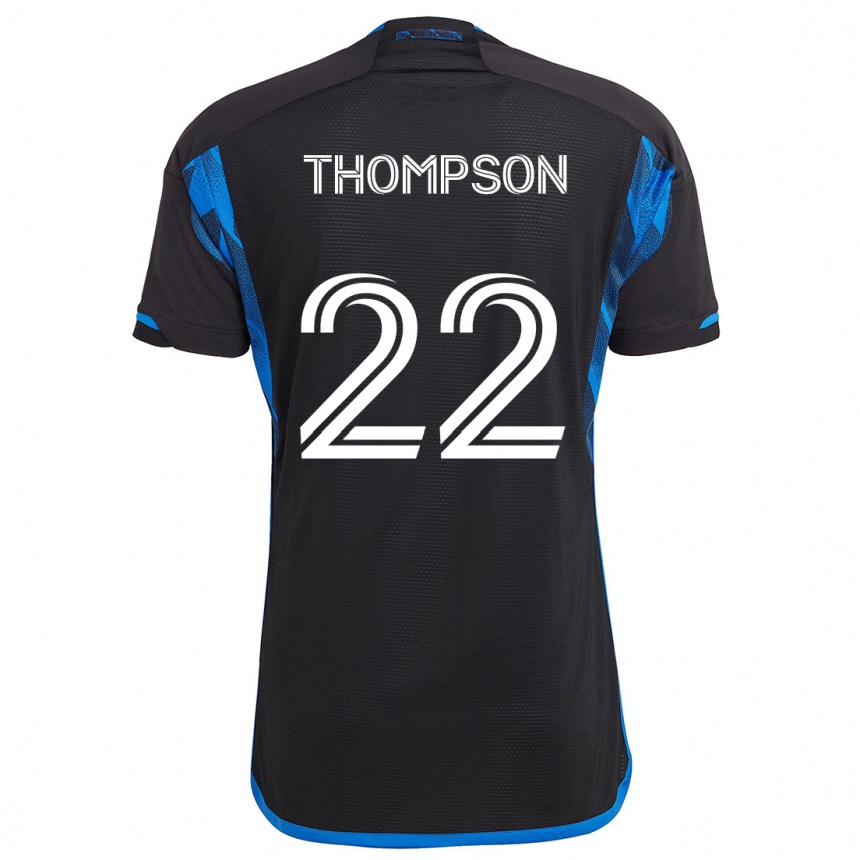 Enfant Football Maillot Tommy Thompson #22 Bleu Noir Tenues Domicile 2024/25