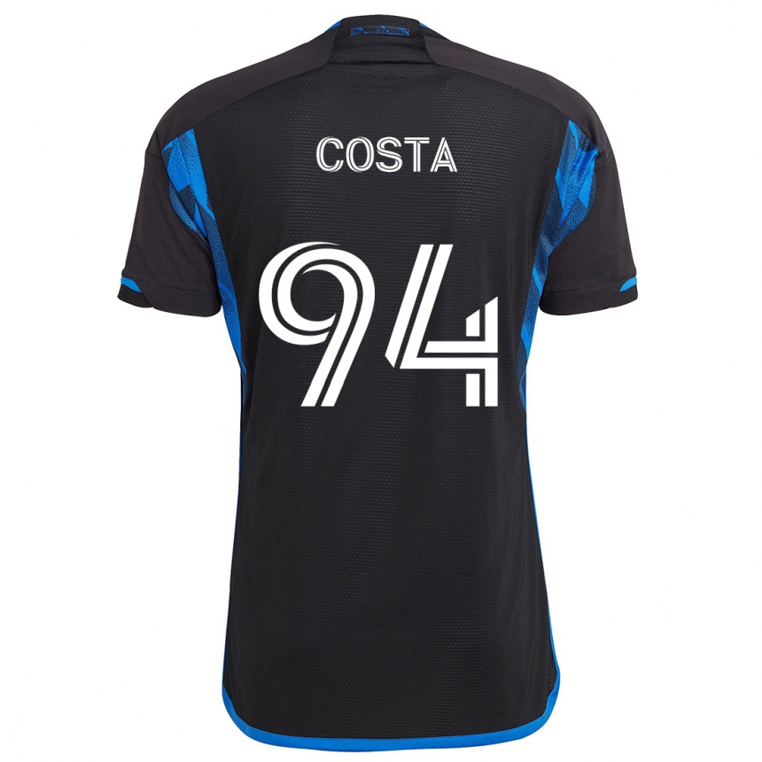 Enfant Football Maillot Vítor Costa #94 Bleu Noir Tenues Domicile 2024/25