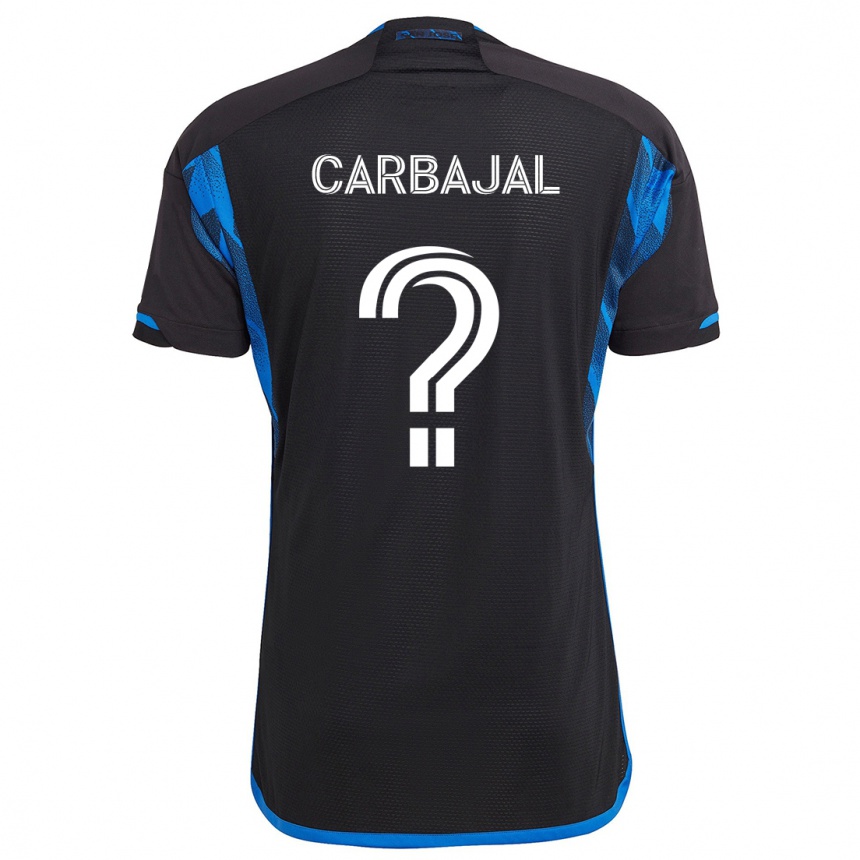 Enfant Football Maillot Sebastian Carbajal #0 Bleu Noir Tenues Domicile 2024/25