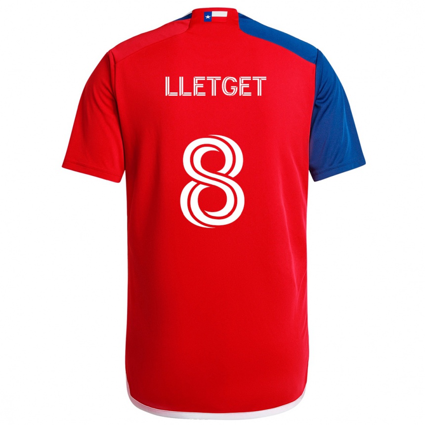 Enfant Football Maillot Sebastian Lletget #8 Bleu Rouge Tenues Domicile 2024/25