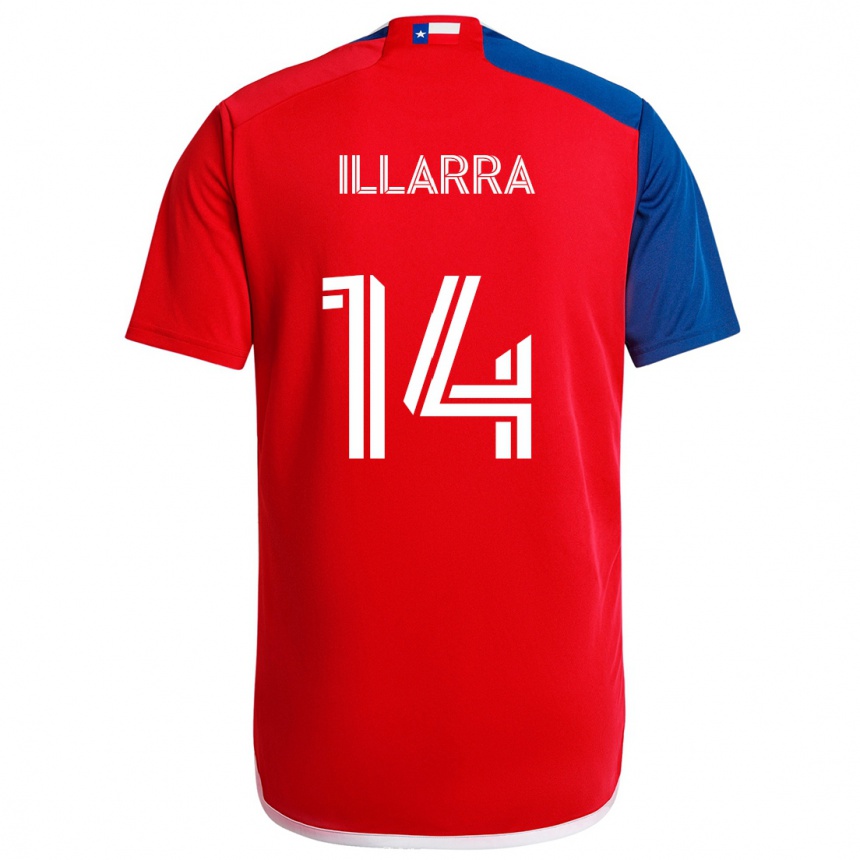 Enfant Football Maillot Asier Illarramendi #14 Bleu Rouge Tenues Domicile 2024/25