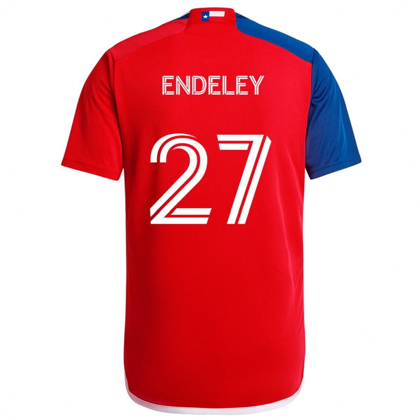 Enfant Football Maillot Herbert Endeley #27 Bleu Rouge Tenues Domicile 2024/25