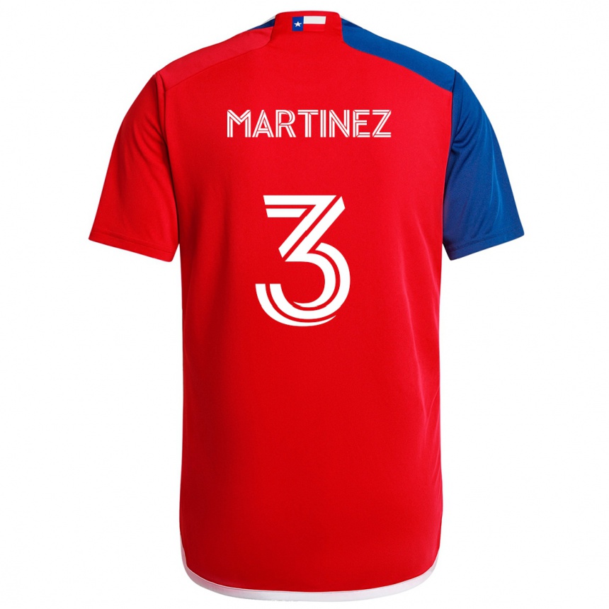 Enfant Football Maillot José Antonio Martínez #3 Bleu Rouge Tenues Domicile 2024/25