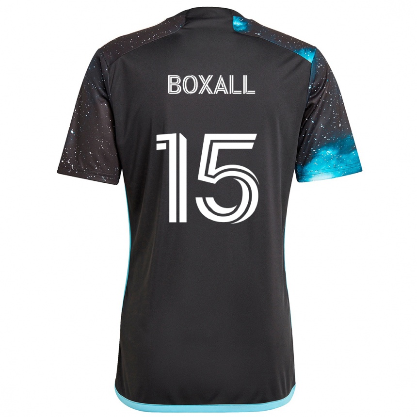 Enfant Football Maillot Michael Boxall #15 Noir Bleu Tenues Domicile 2024/25