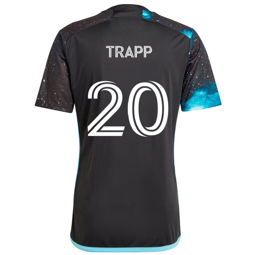 Enfant Football Maillot Wil Trapp #20 Noir Bleu Tenues Domicile 2024/25