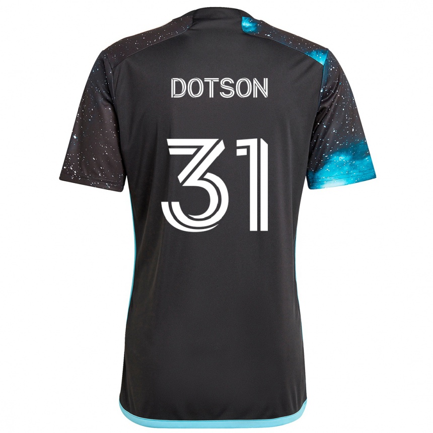 Enfant Football Maillot Hassani Dotson #31 Noir Bleu Tenues Domicile 2024/25