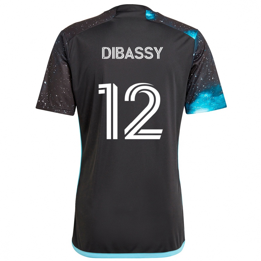 Enfant Football Maillot Bakaye Dibassy #12 Noir Bleu Tenues Domicile 2024/25