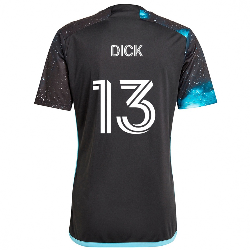 Enfant Football Maillot Eric Dick #13 Noir Bleu Tenues Domicile 2024/25