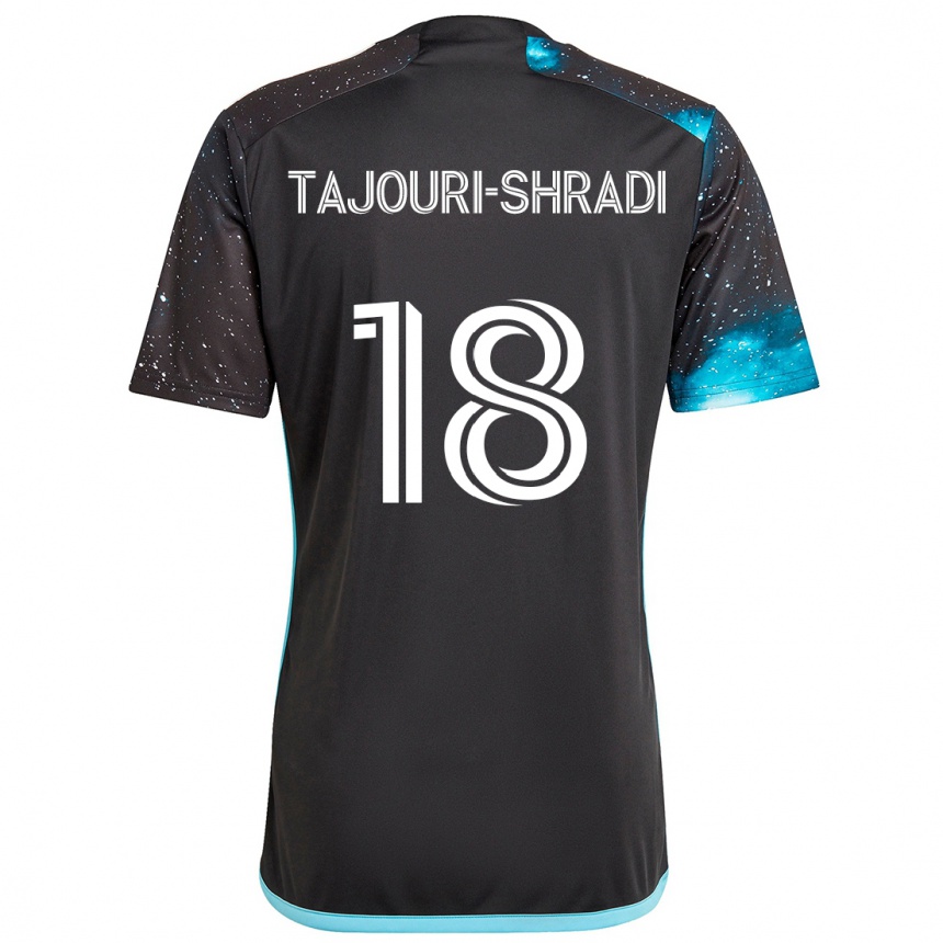 Enfant Football Maillot Ismael Tajouri-Shradi #18 Noir Bleu Tenues Domicile 2024/25