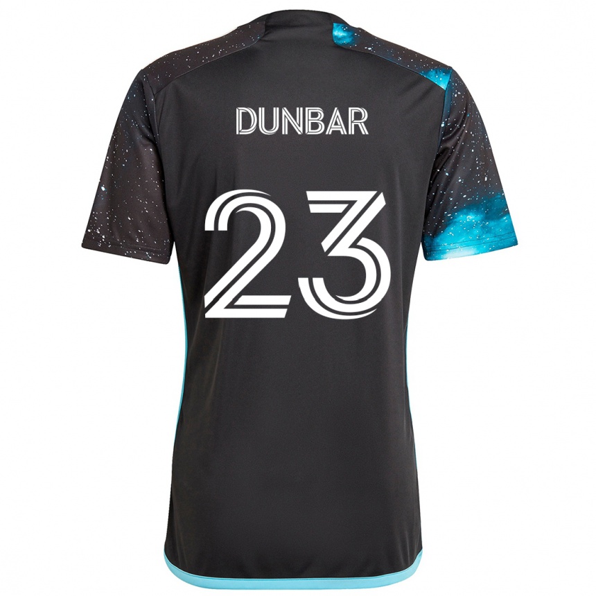 Enfant Football Maillot Cameron Dunbar #23 Noir Bleu Tenues Domicile 2024/25