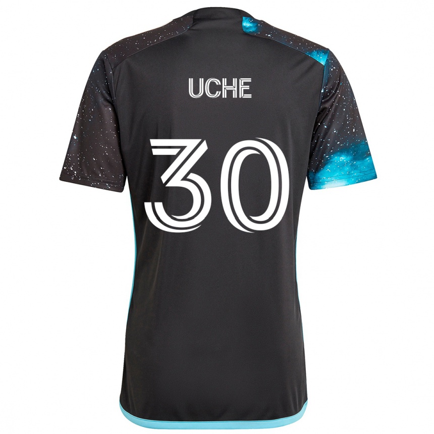 Enfant Football Maillot Cc Uche #30 Noir Bleu Tenues Domicile 2024/25