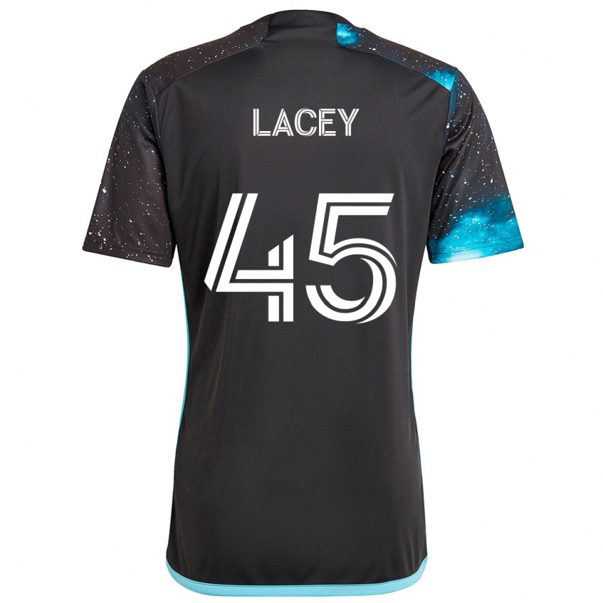 Enfant Football Maillot Kameron Lacey #45 Noir Bleu Tenues Domicile 2024/25