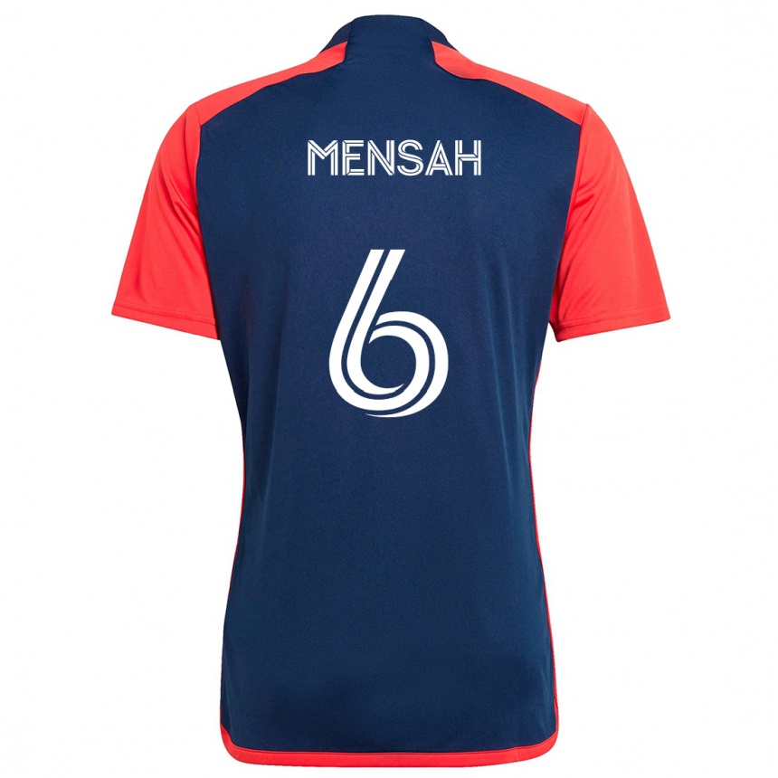 Enfant Football Maillot Jonathan Mensah #6 Bleu Rouge Tenues Domicile 2024/25