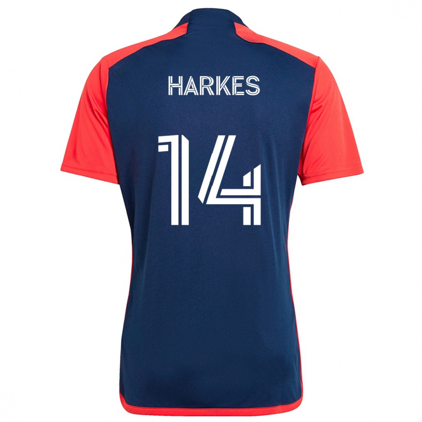 Enfant Football Maillot Ian Harkes #14 Bleu Rouge Tenues Domicile 2024/25