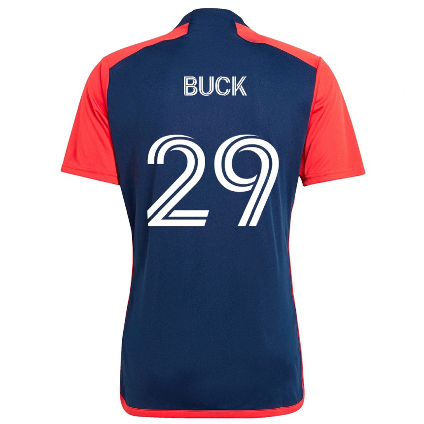 Enfant Football Maillot Noel Buck #29 Bleu Rouge Tenues Domicile 2024/25