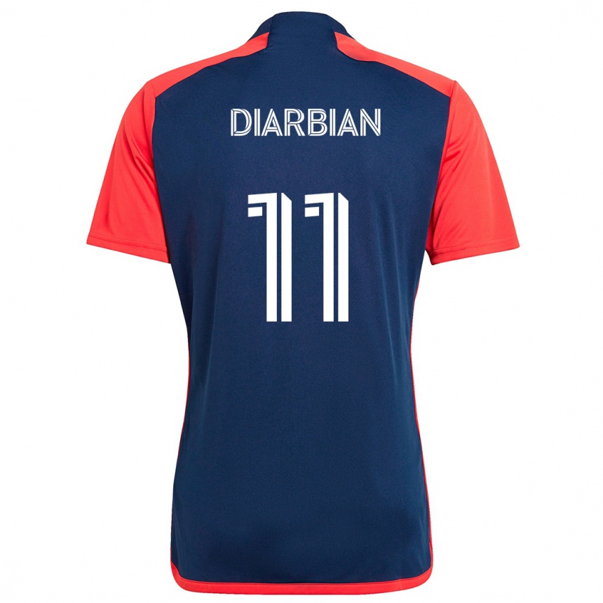 Enfant Football Maillot Gevork Diarbian #11 Bleu Rouge Tenues Domicile 2024/25