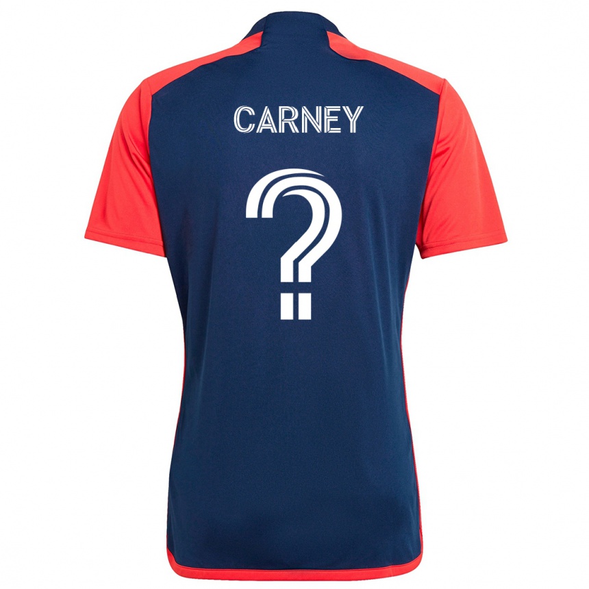 Enfant Football Maillot Ryan Carney #0 Bleu Rouge Tenues Domicile 2024/25