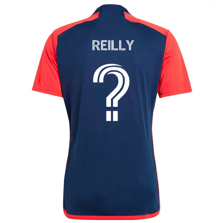 Enfant Football Maillot Aidan Reilly #0 Bleu Rouge Tenues Domicile 2024/25