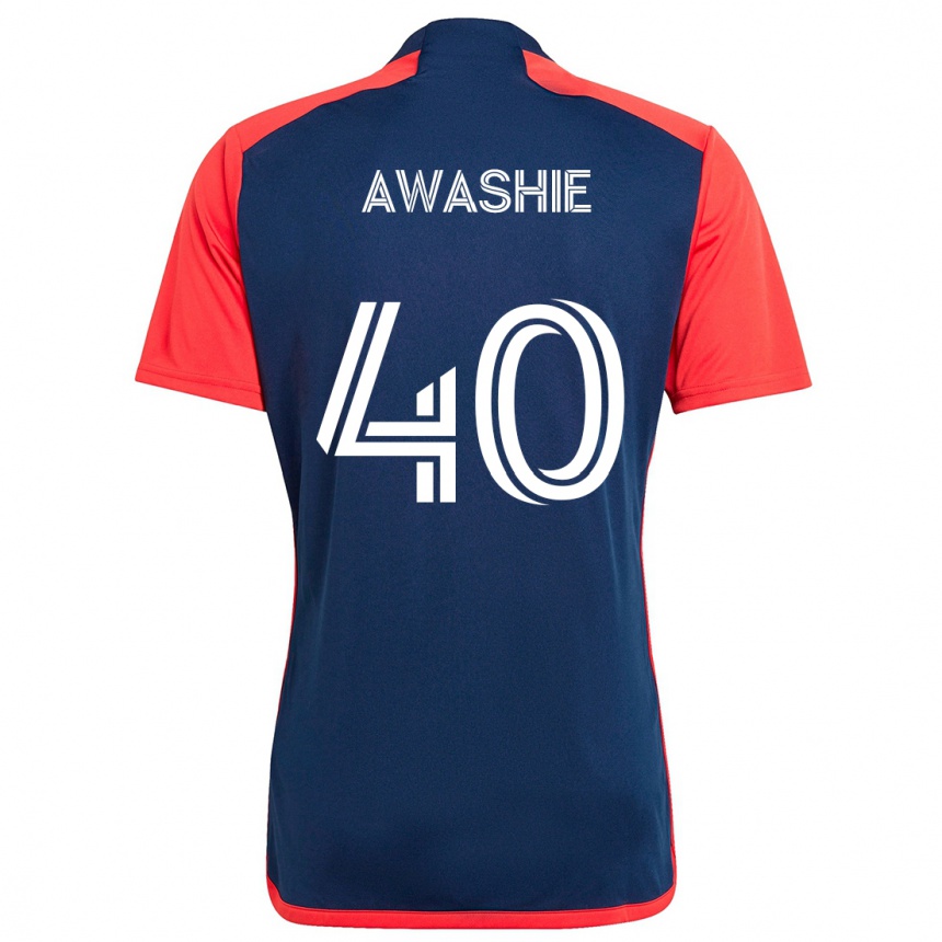 Enfant Football Maillot Ben Awashie #40 Bleu Rouge Tenues Domicile 2024/25